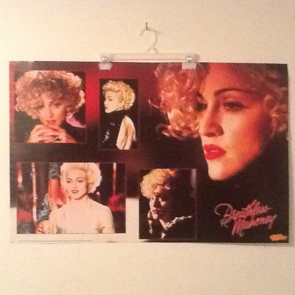 Breathless Mahoney Madonna Vintage 1990 Poster Dick Tracy